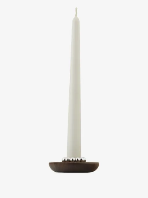 Christofle Perles bead-detail candle holder