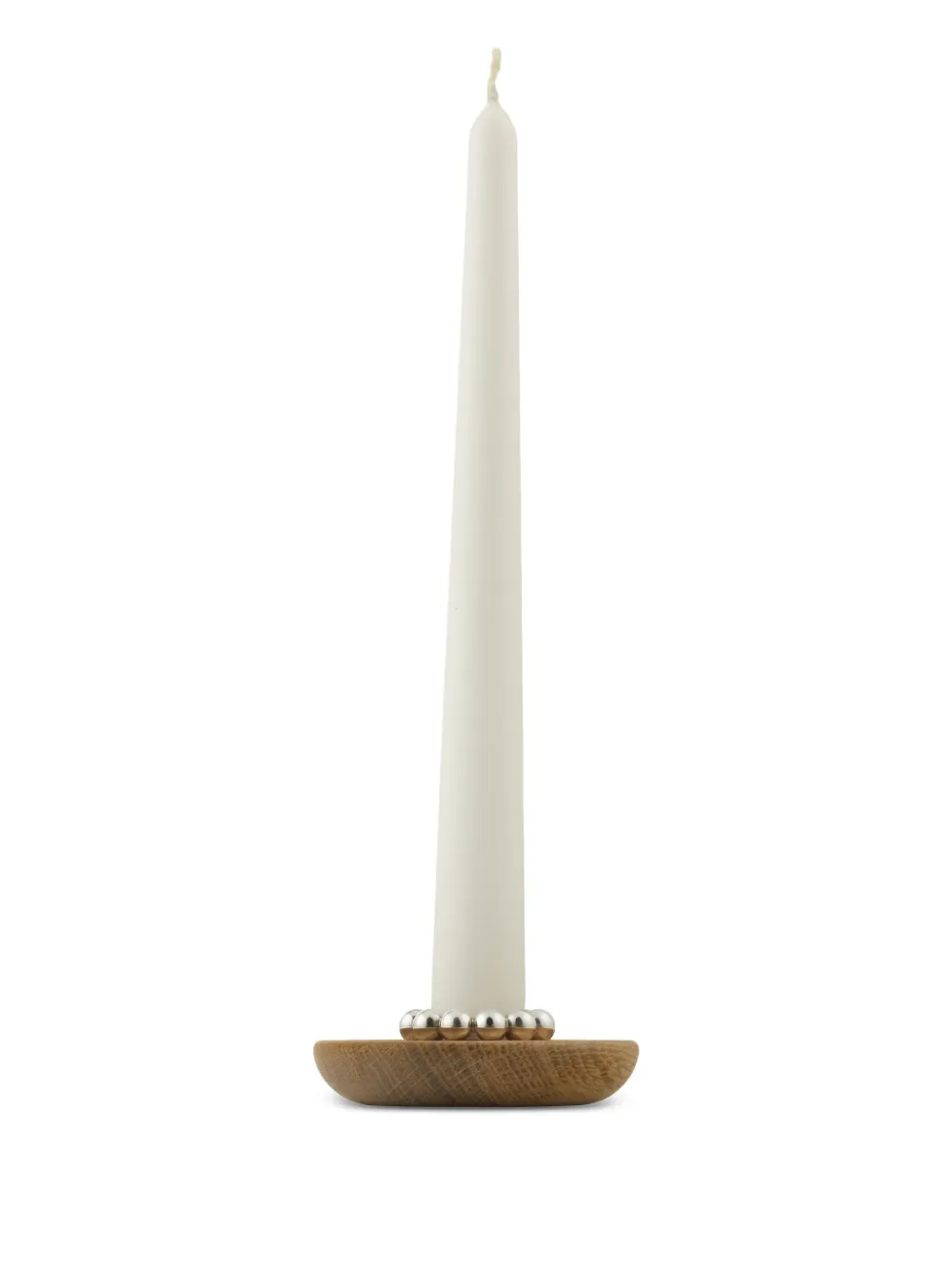 Christofle Perles wooden candle holder | Silver | Image 1