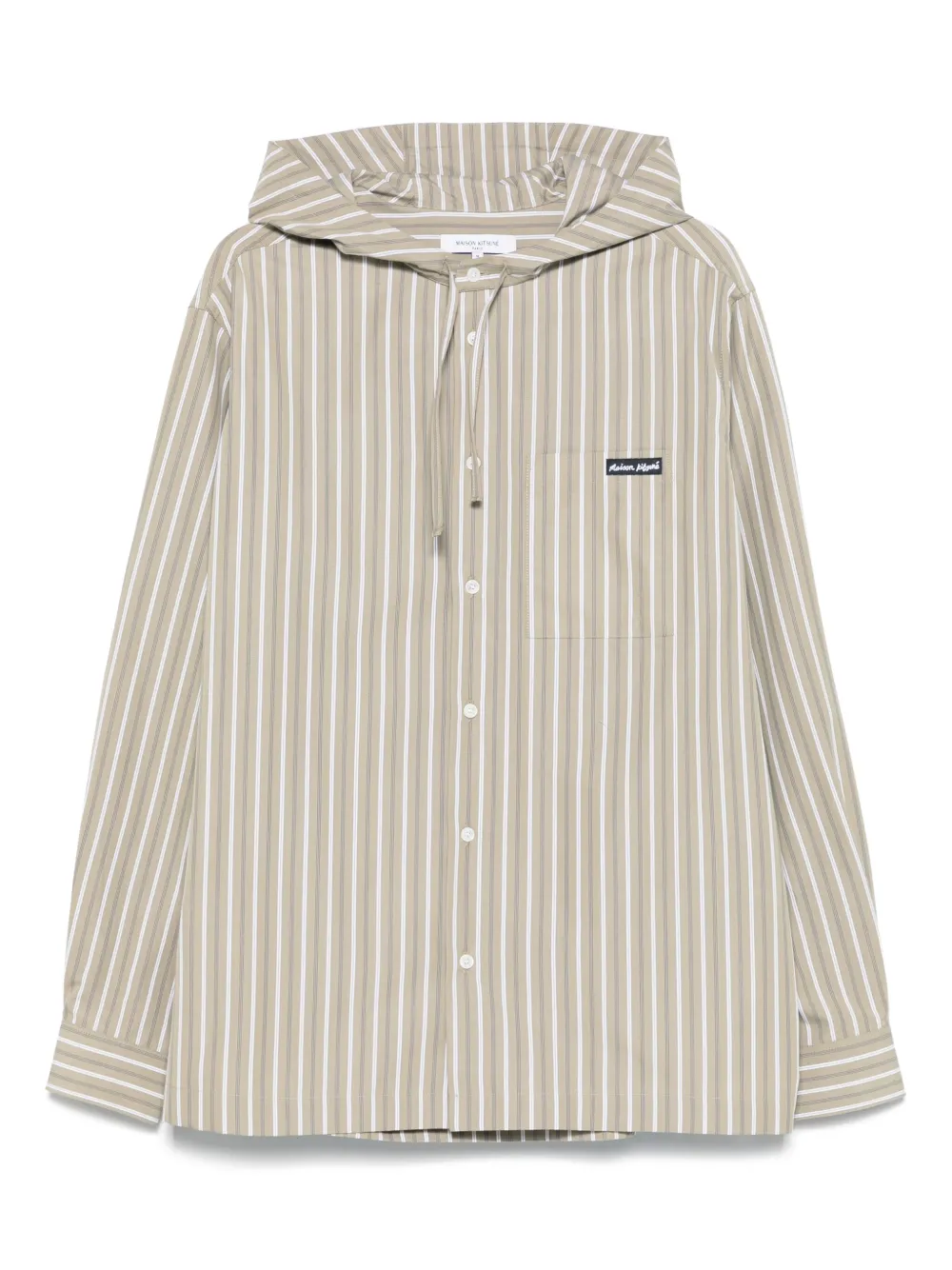 Maison Kitsuné camisa con capucha | verde | Image 1
