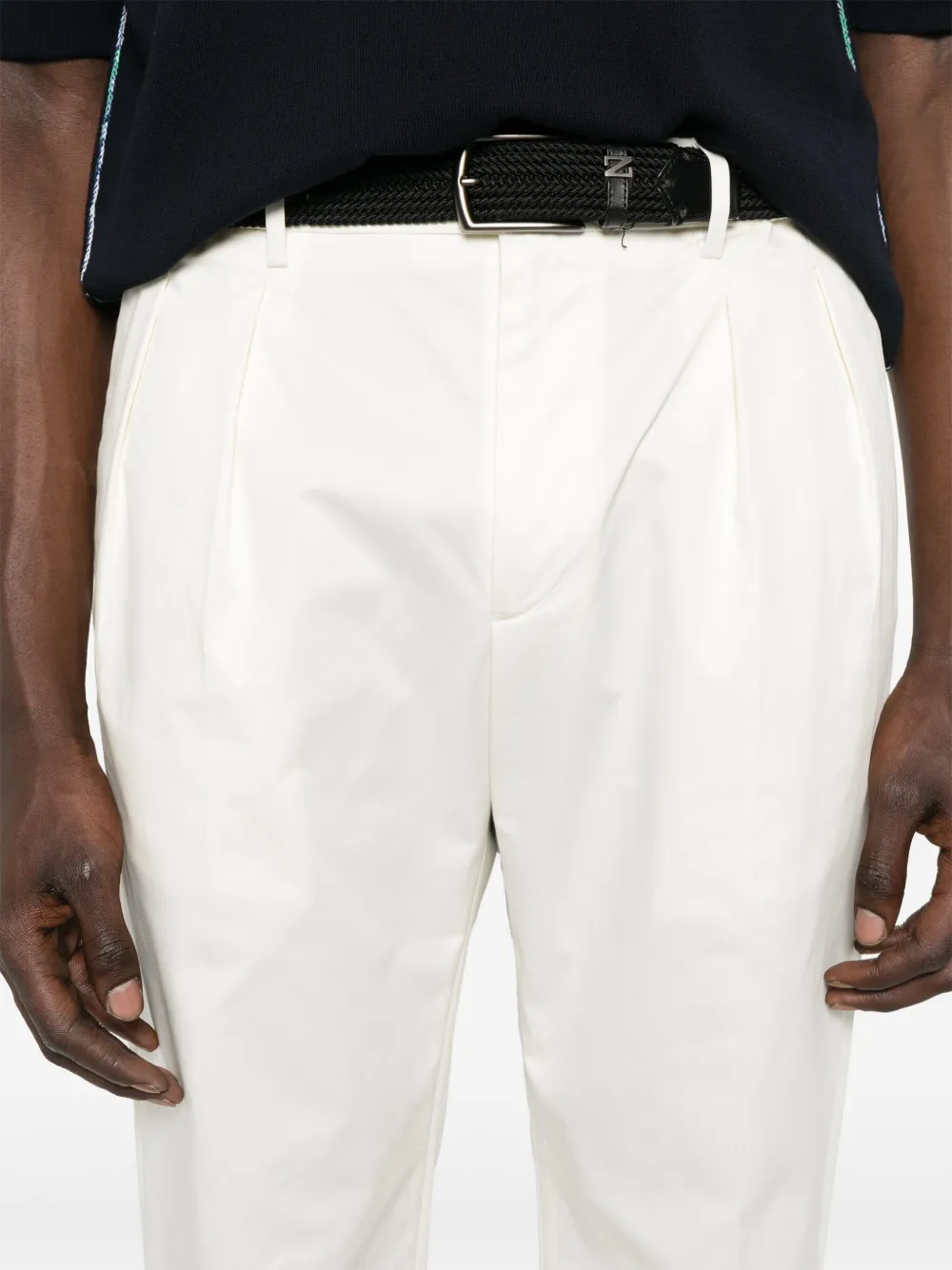 Shop Tagliatore Gord Trousers In 白色
