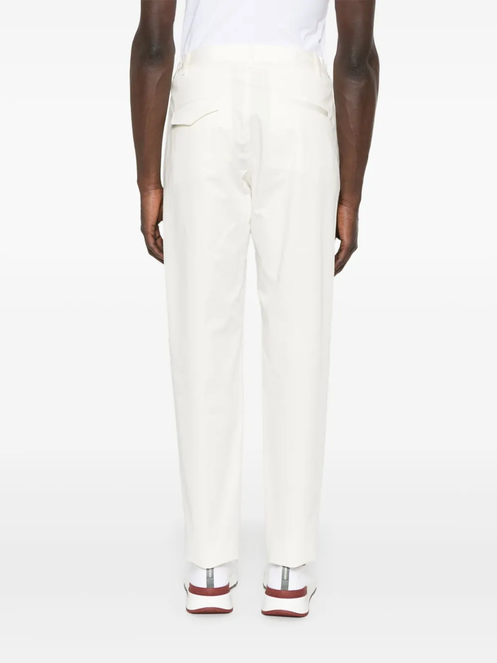 Shop Tagliatore Gord Trousers In 白色