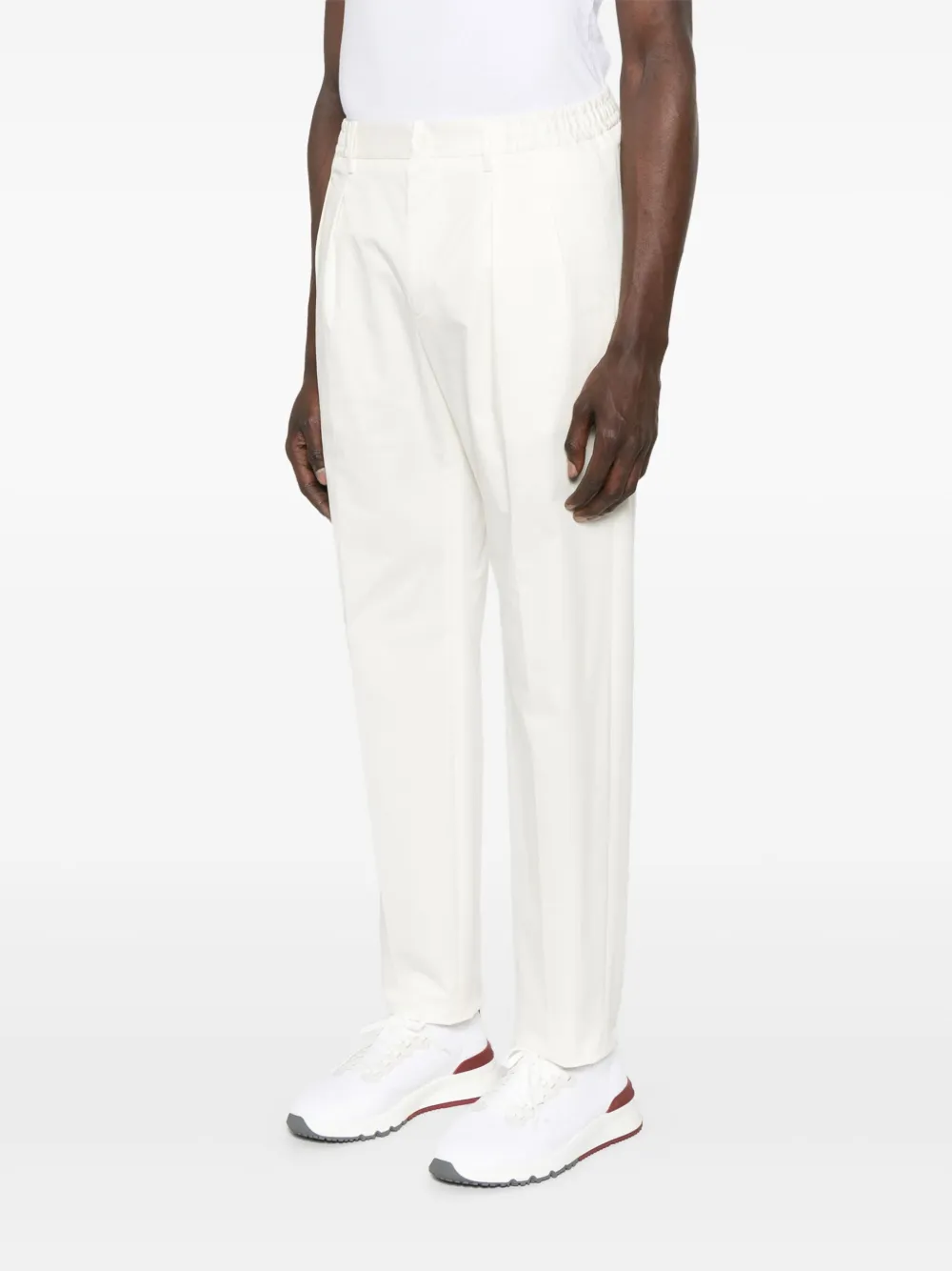 Shop Tagliatore Gord Trousers In 白色