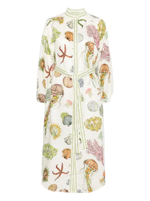 ALEMAIS vestido midi Sea Horse