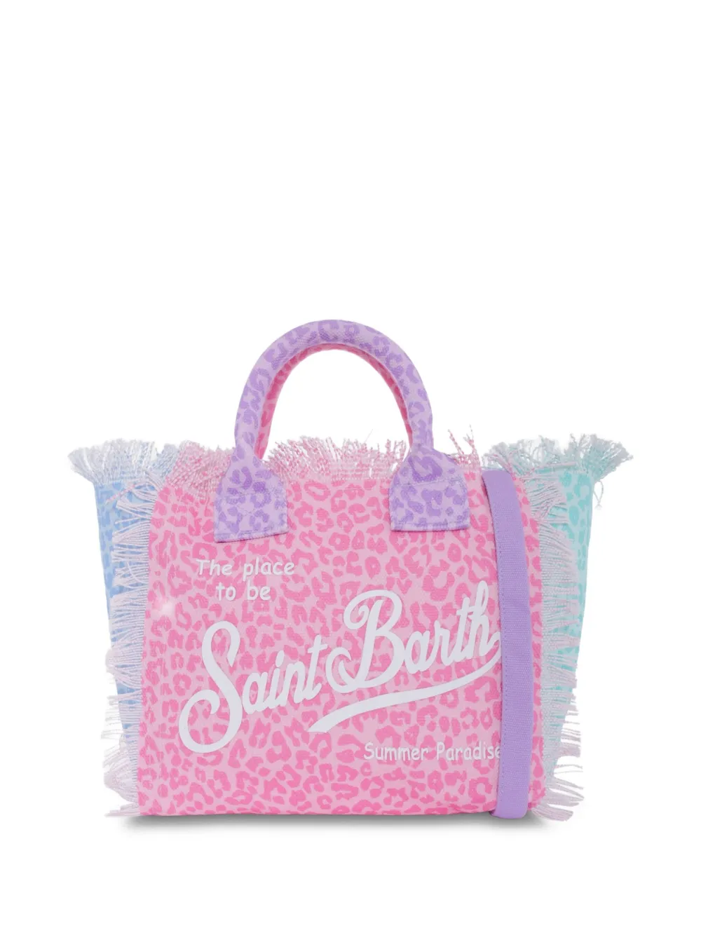 MC2 Saint Barth Kids ロゴ ビーチバッグ - パープル MC2 Saint Barth Kids ロゴ ビーチバッグ - パープル