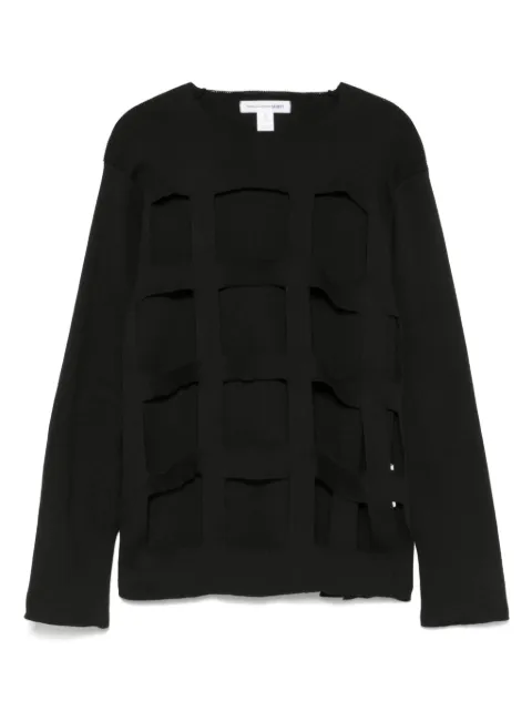 Comme Des Garçons Shirt cut-out sweater