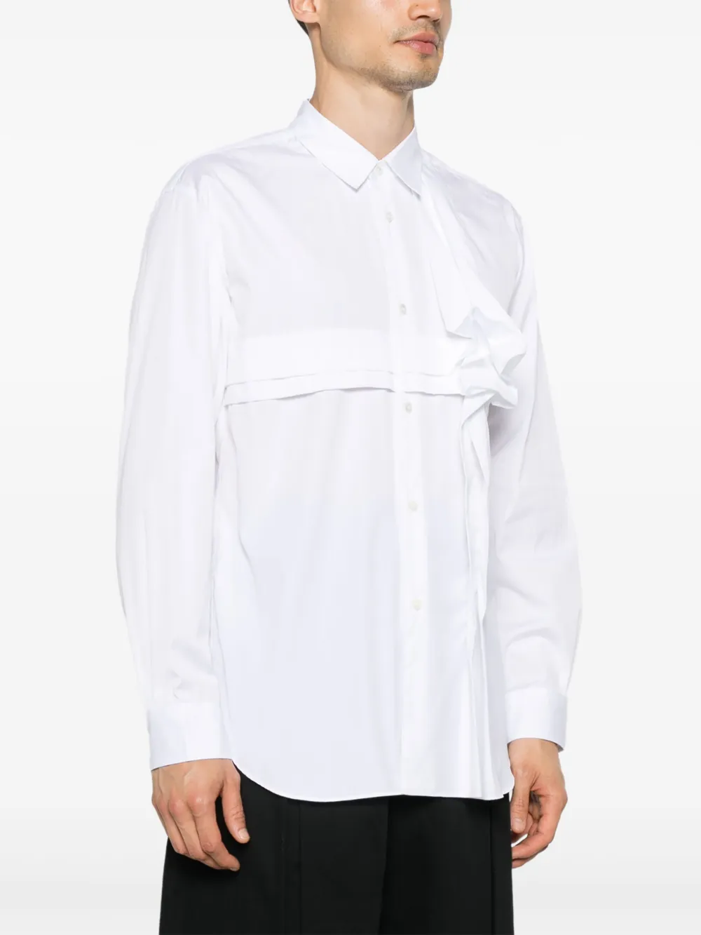 Comme Des Garçons Shirt Overhemd met vlak Wit