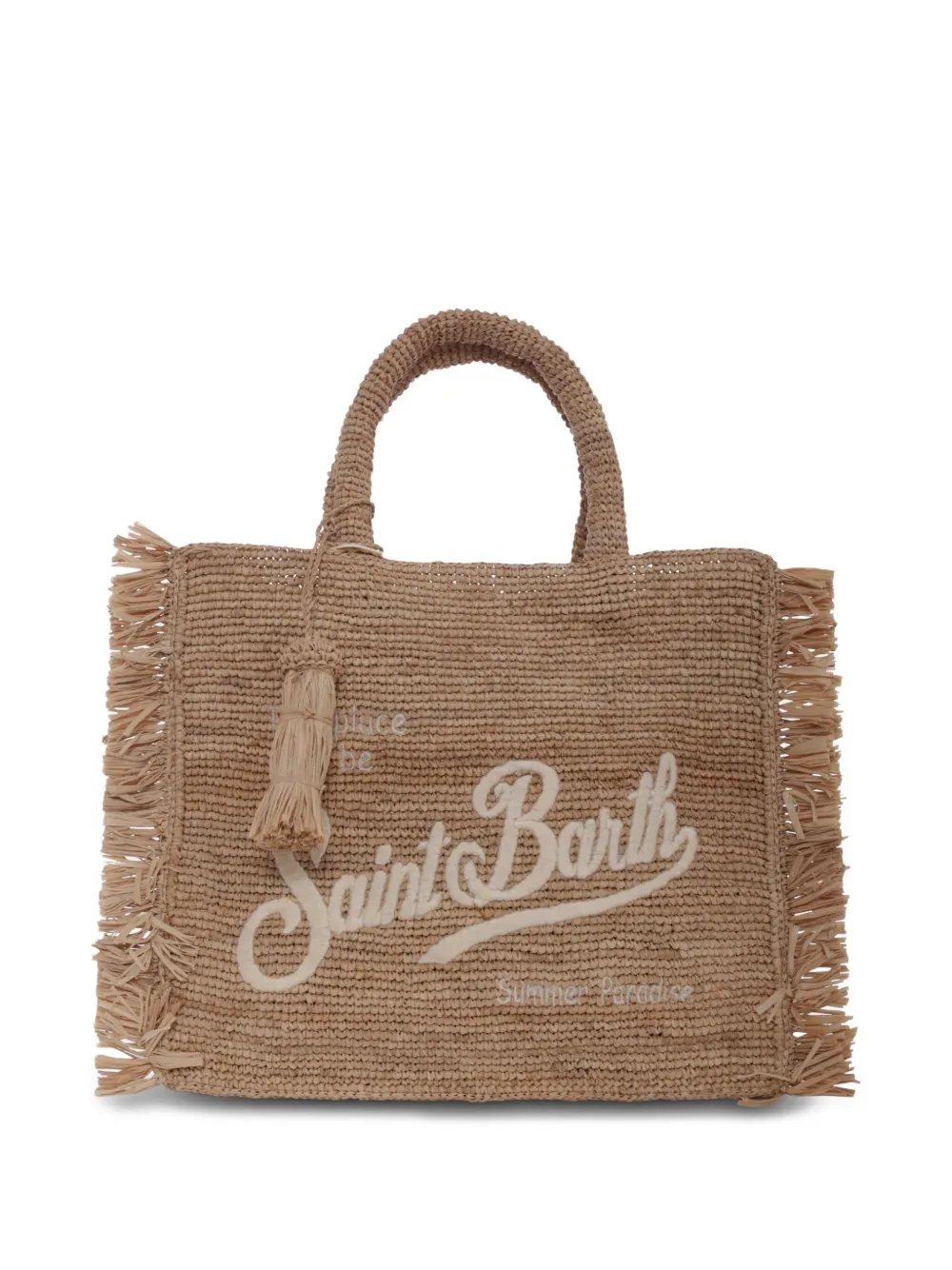 MC2 Saint Barth Kids ロゴ ビーチバッグ - ニュートラル MC2 Saint Barth Kids ロゴ ビーチバッグ - ニュートラル