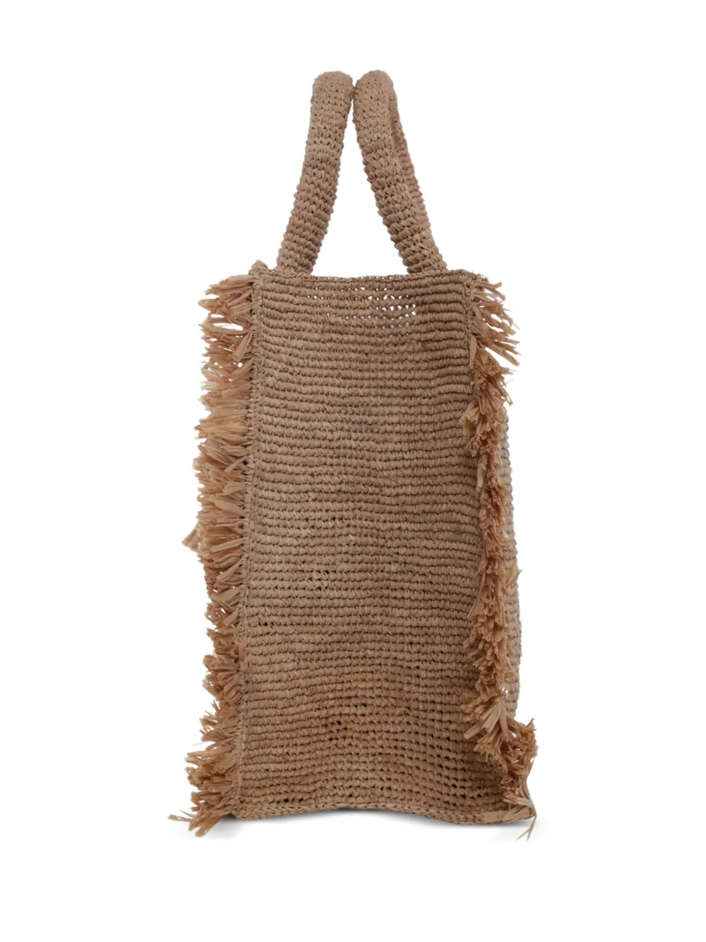 Mc2 Saint Barth Logo-embroidered Beach Bag In Neutrals