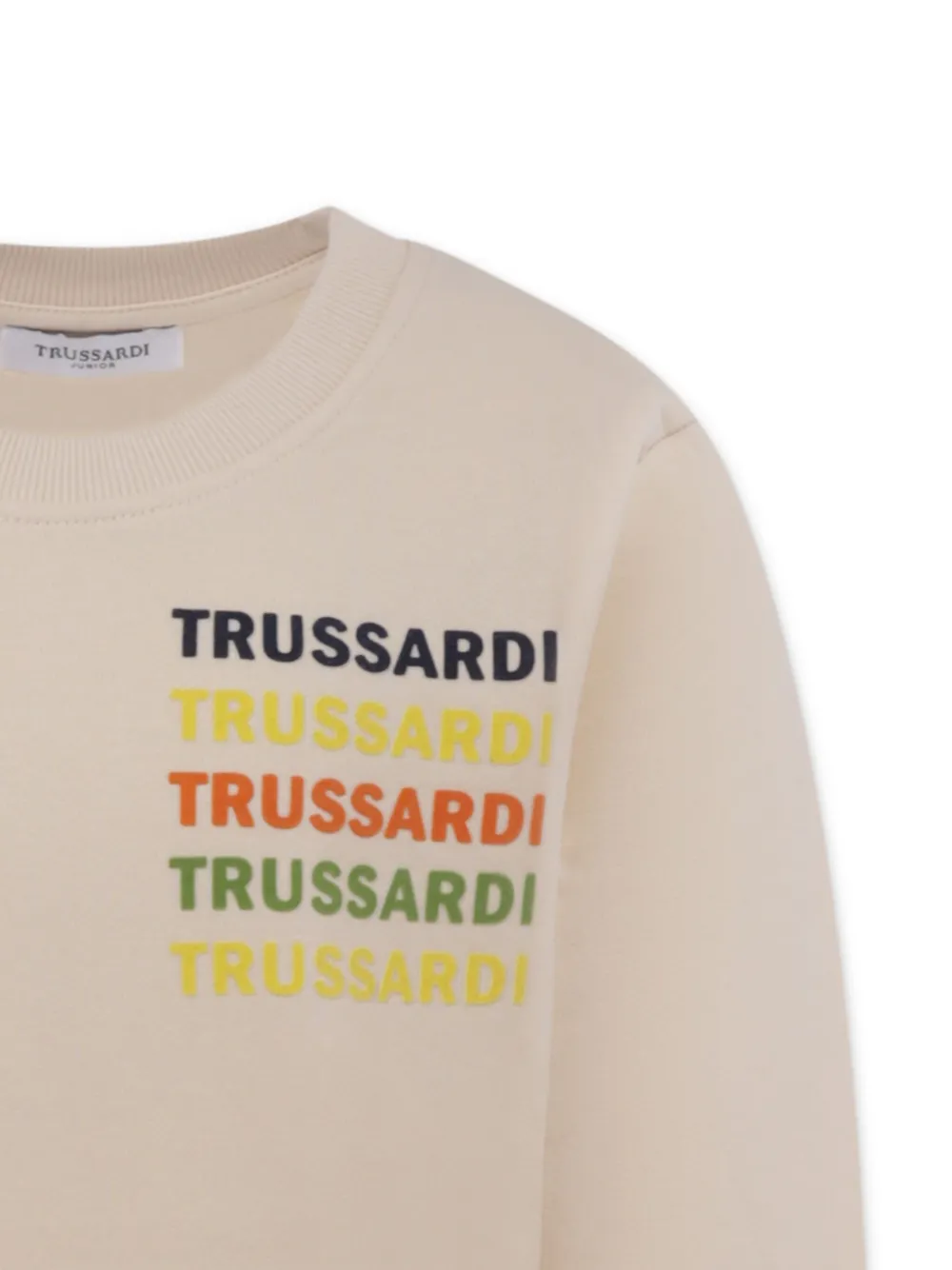 TRUSSARDI JUNIOR Sweater met logoprint Beige
