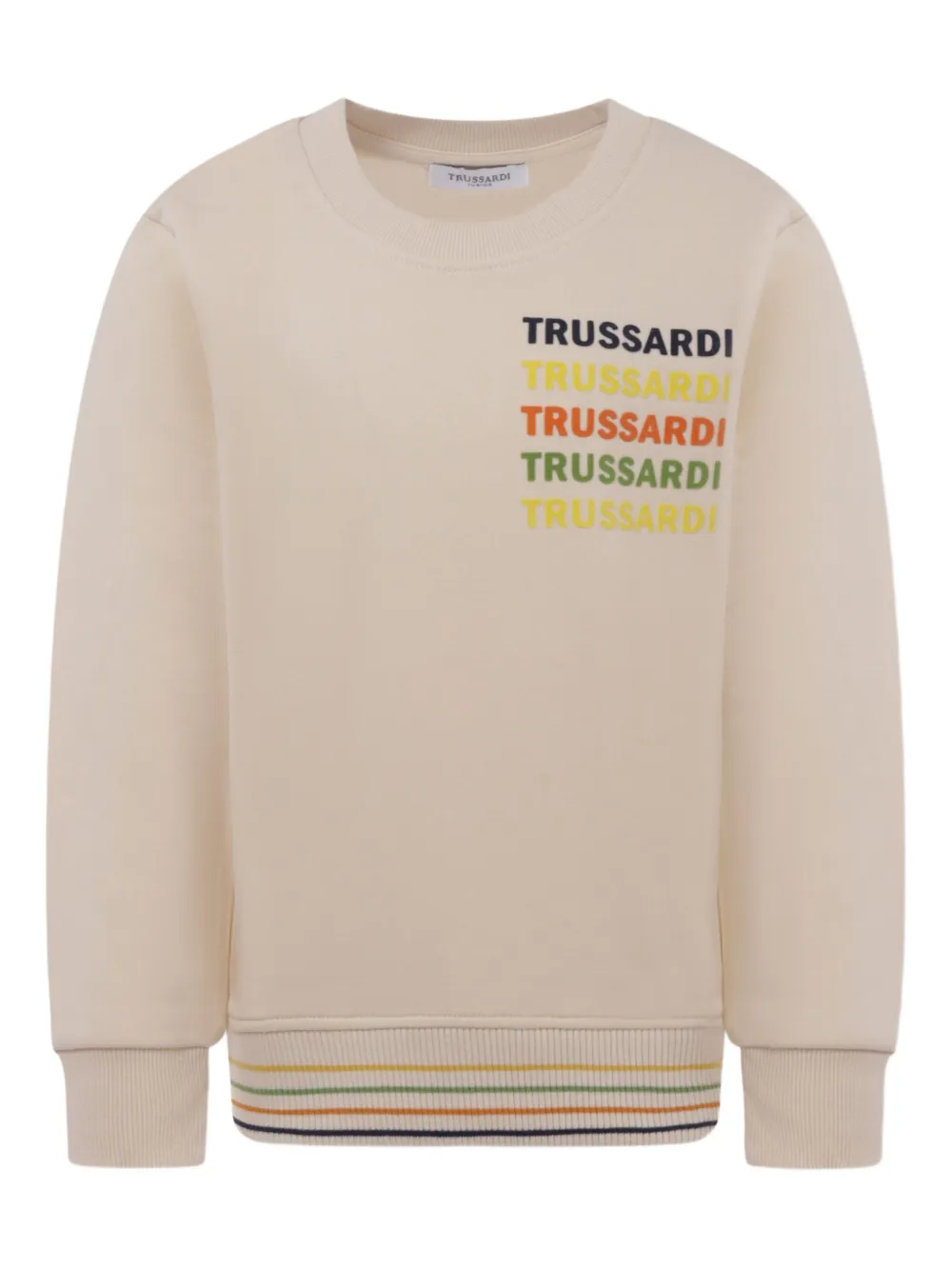 TRUSSARDI JUNIOR Sweater met logoprint Beige