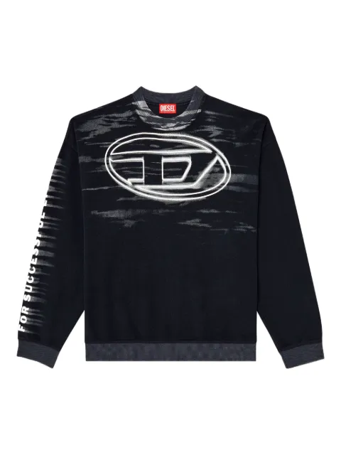 Diesel logo-print cotton sweatshirt