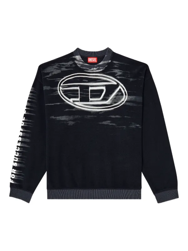DIESEL Dロゴ スウェット Diesel ロゴ スウェットシャツ | ブラック | FARFETCH JP