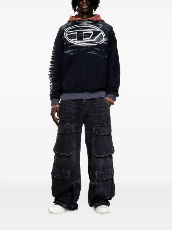 Diesel ロゴ スウェットシャツ | ブラック | FARFETCH JP