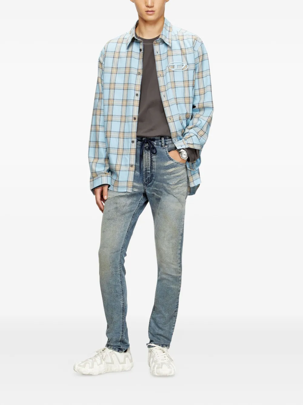 Diesel 2030 D-Krooley drawstring jeans - Blauw