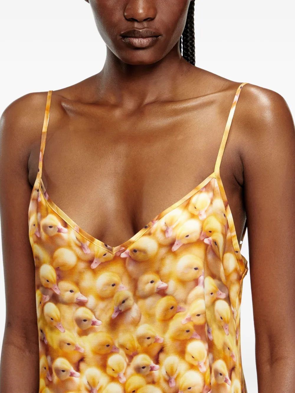 Diesel D-Ulcet midi-jurk met print Geel