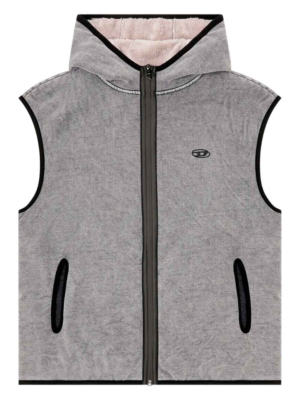 Diesel hooded sleeveless sweater | Grey | Image 1