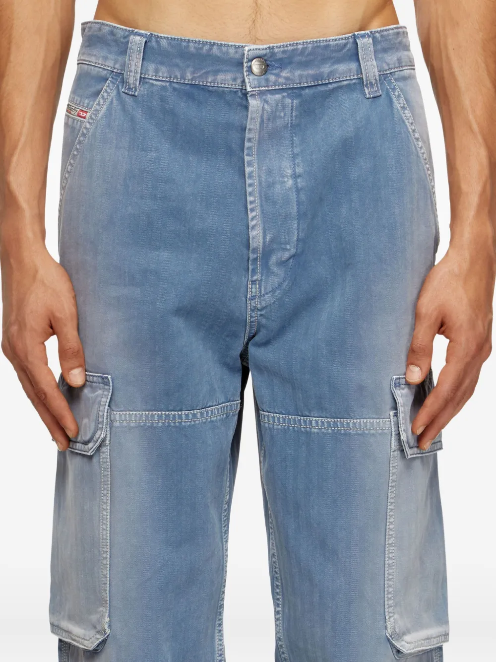 Diesel D-Uty cargo jeans Blauw