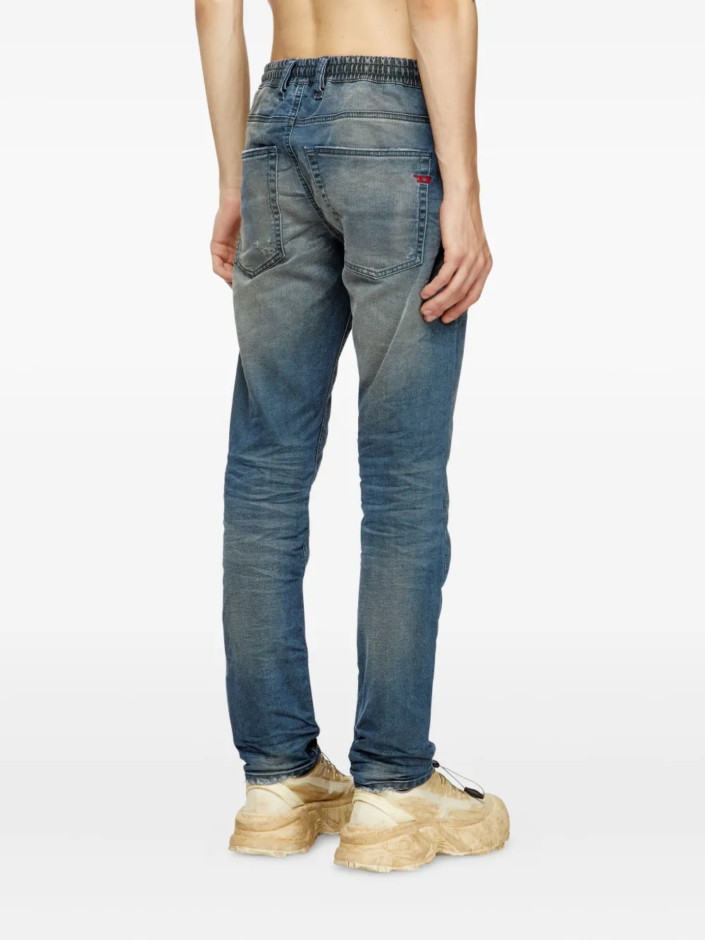 Diesel Jeans met trekkoord Blauw