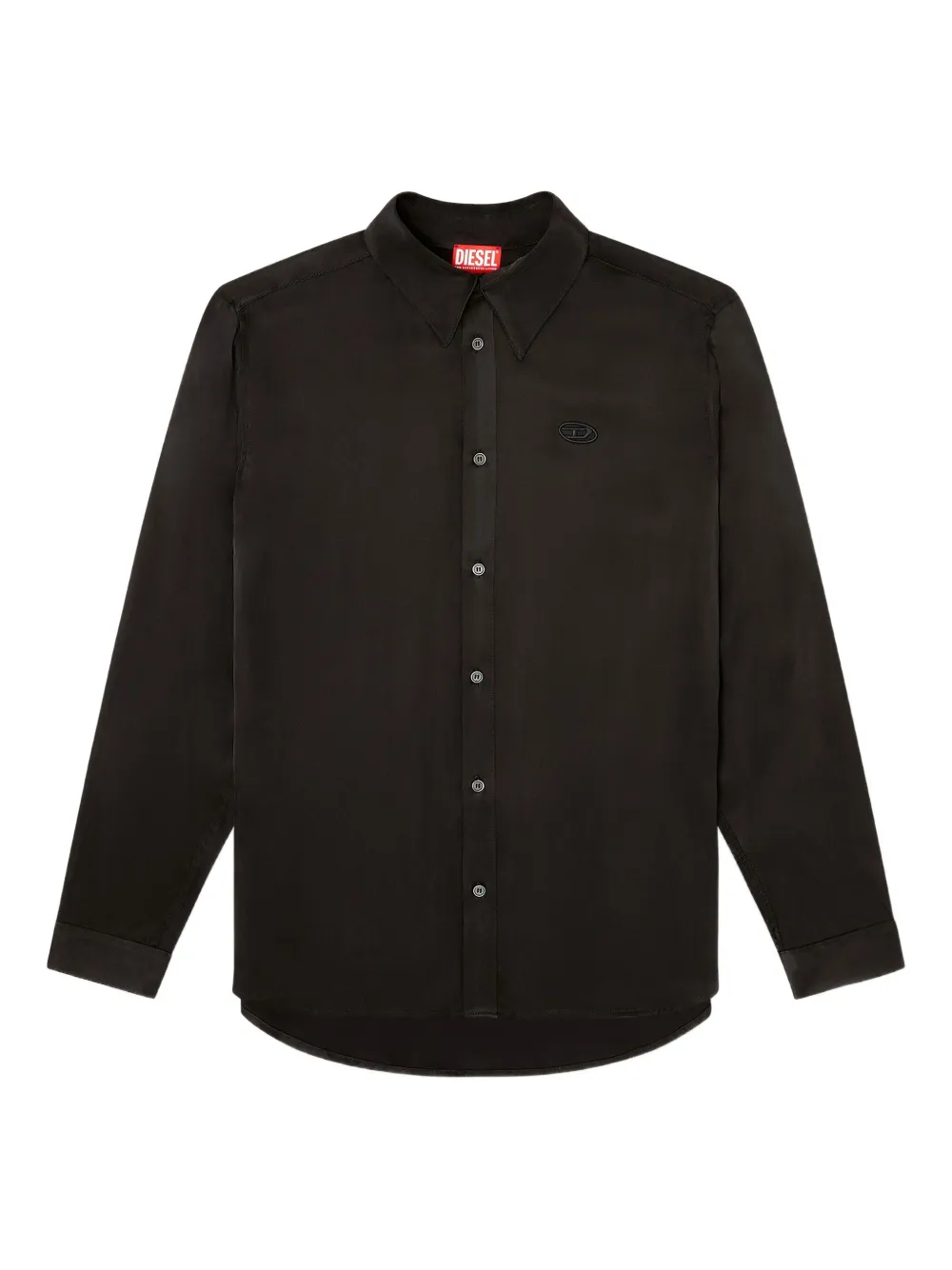 Diesel logo-detail shirt Zwart