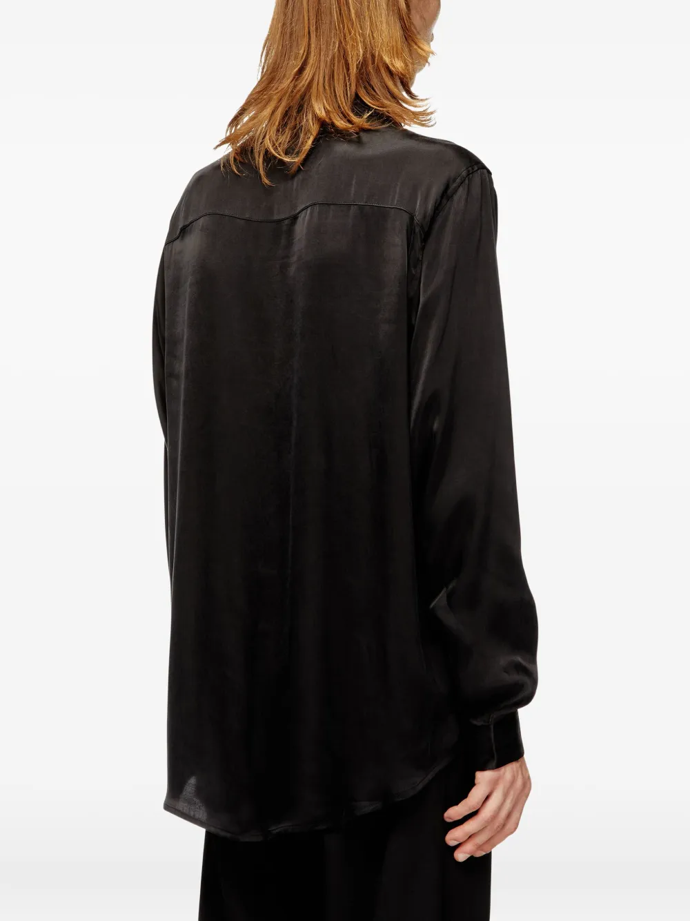 Diesel logo-detail shirt Zwart