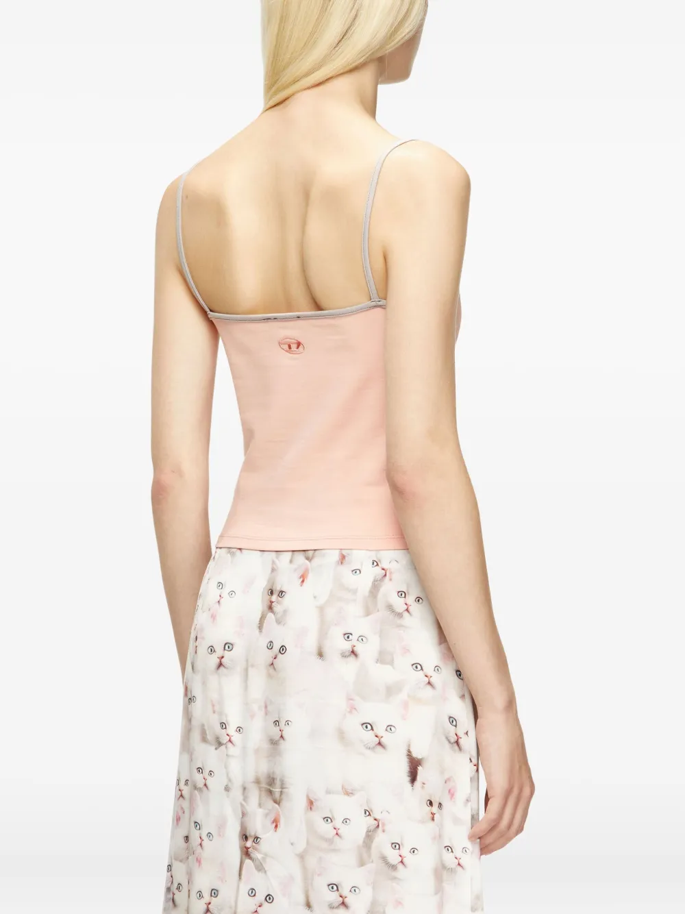 Diesel Tanktop met kattenprint Roze