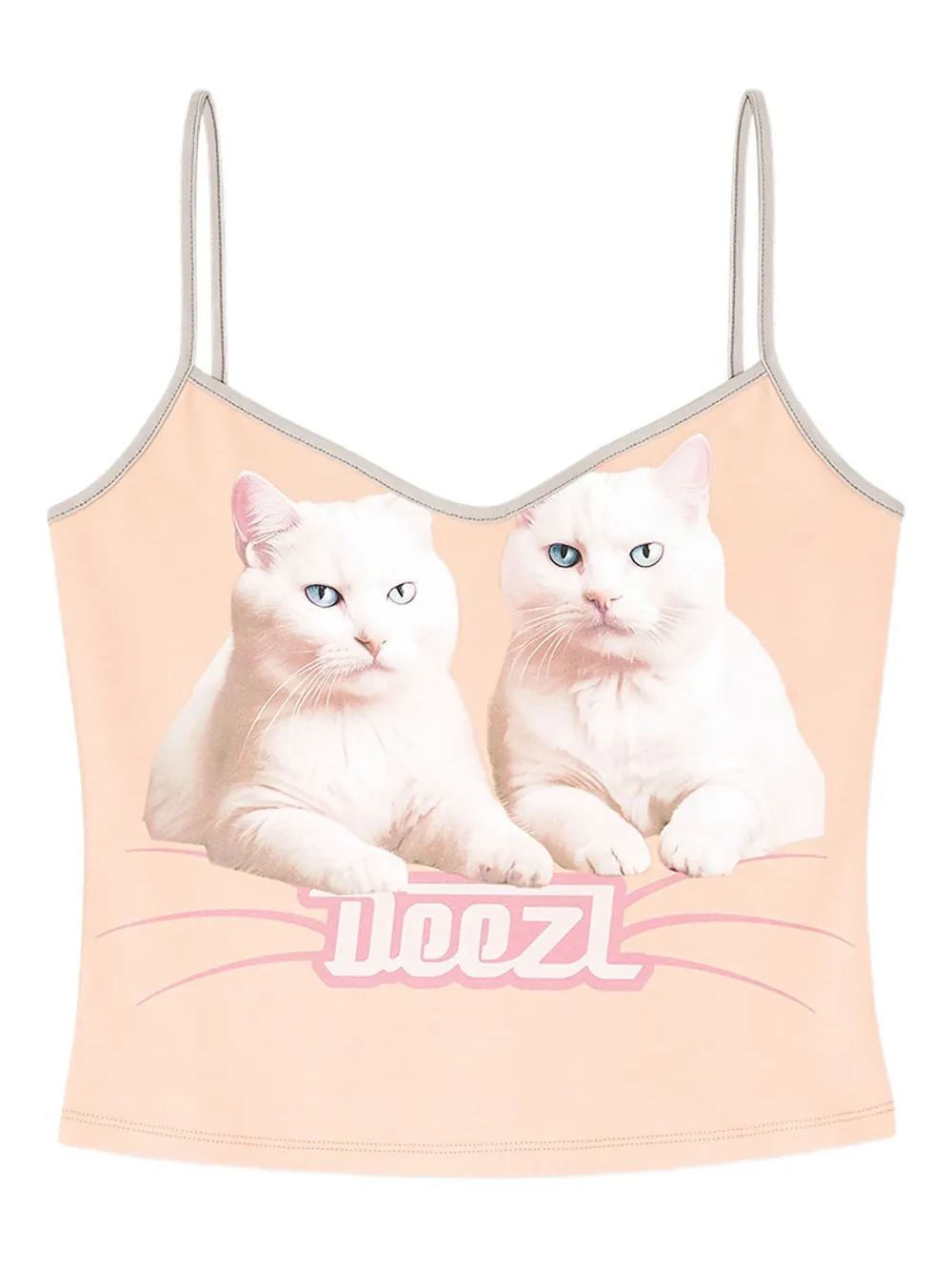 Diesel Tanktop met kattenprint Roze