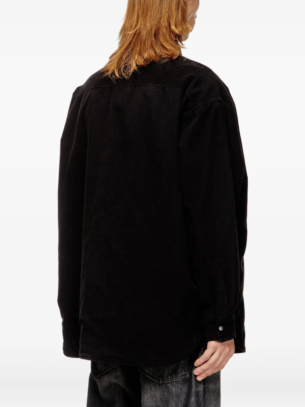 Diesel Ribfluwelen overhemd Zwart