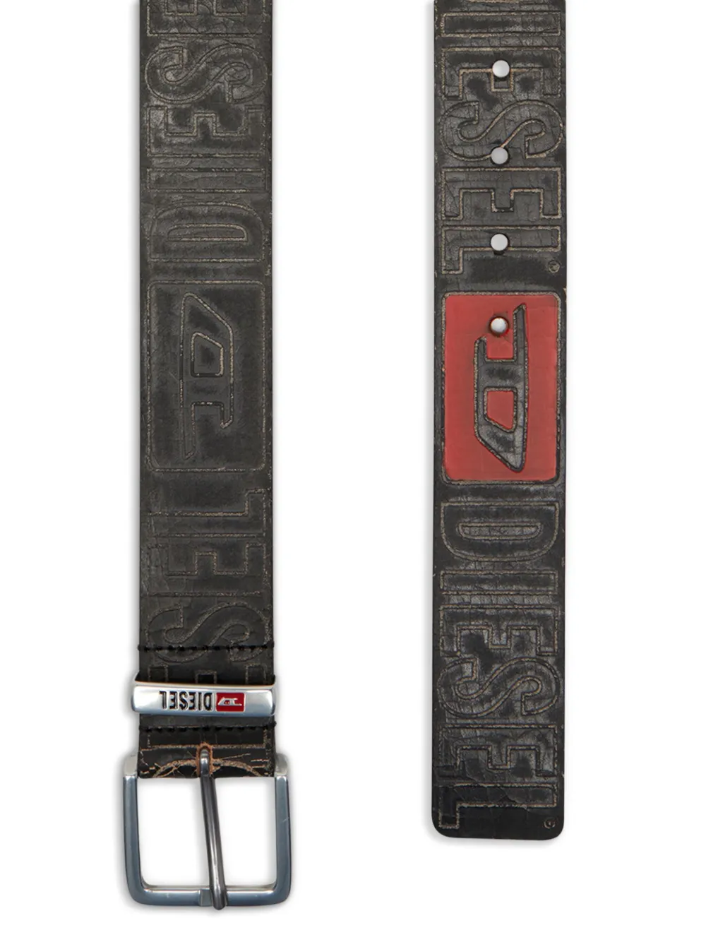 Diesel B-biscotto Belt In Gray