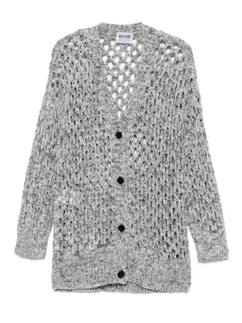 MOSCHINO JEANS open-knit cardigan