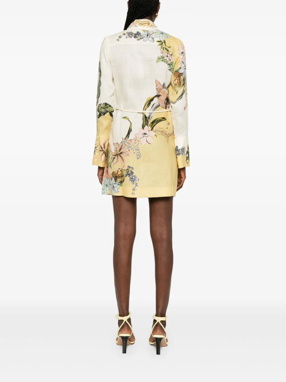 ALEMAIS Oleander mini-jurk Beige