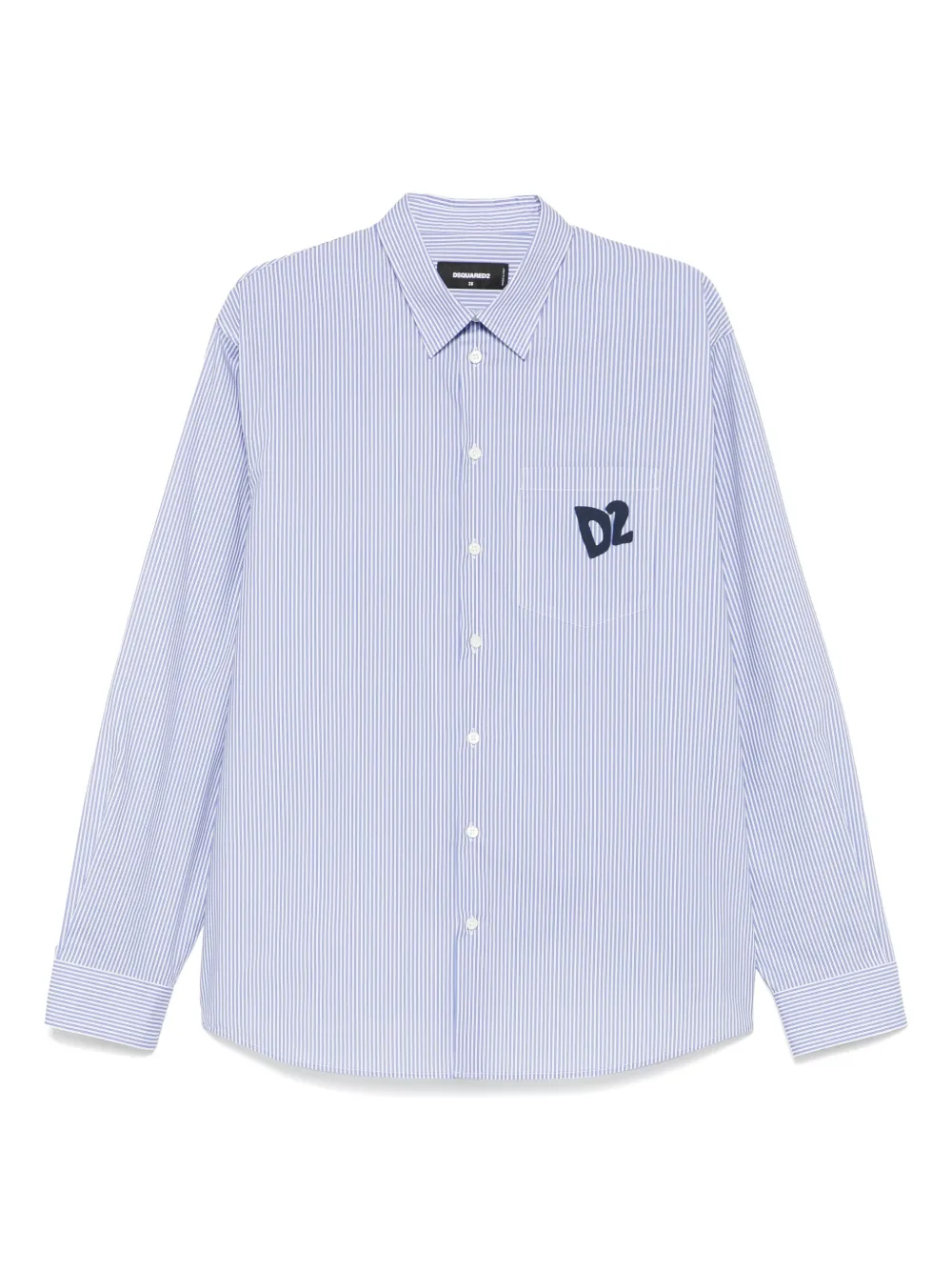 DSQUARED2 logo-print shirt | Blue | Image 1