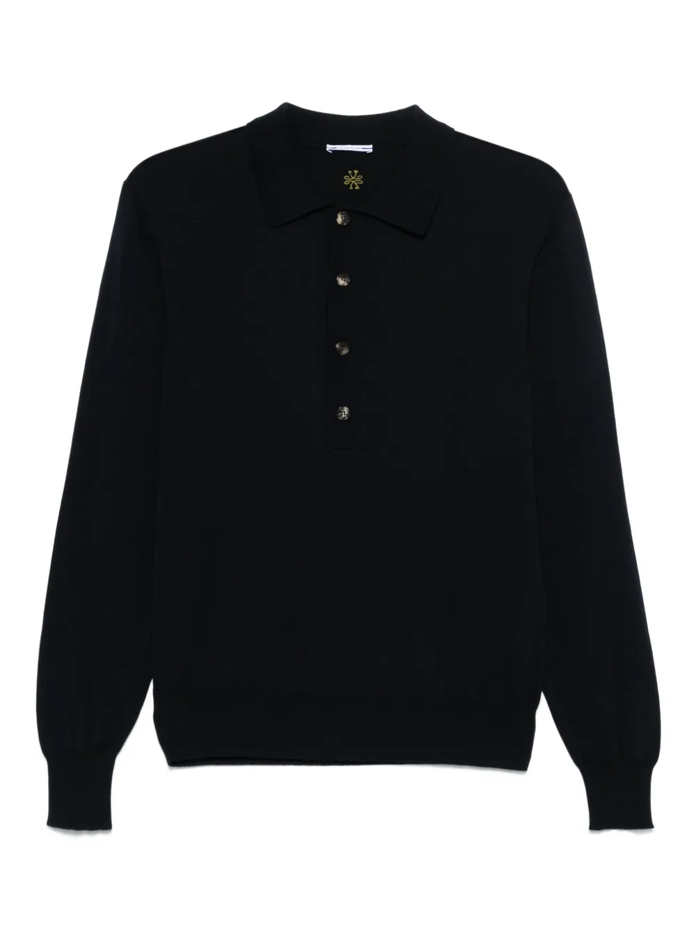Jacob Cohën Fein gestricktes Poloshirt | Blau | Image 1