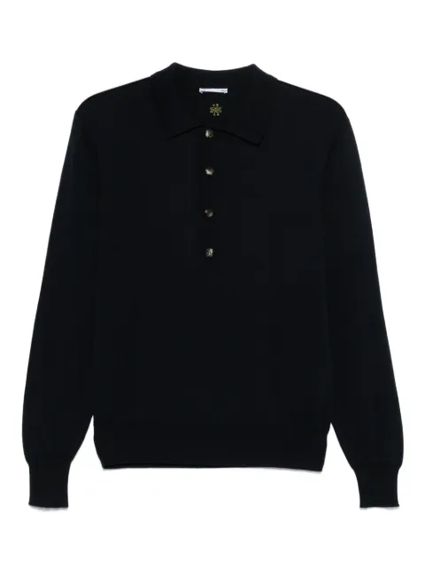 Jacob Cohën playera tipo polo de tejido fino