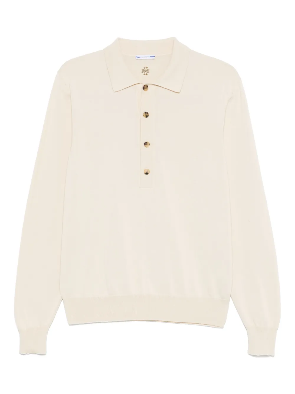 Jacob Cohën Fein gestricktes Poloshirt | Nude | Image 1