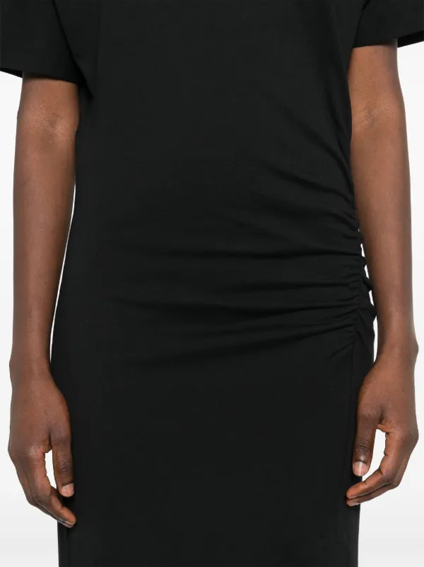PINKO Marvin Midi Dress | Black | FARFETCH SG