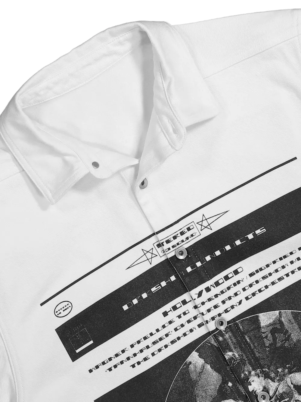 Shop Rick Owens Drkshdw Jumbo Shirt Jacket In White