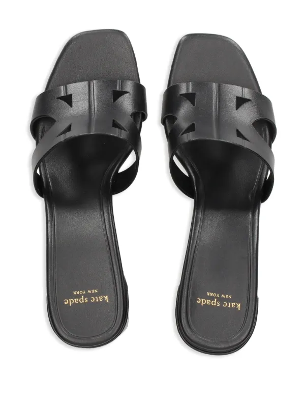 Kate Spade 60mm Double K Mules | Black | FARFETCH