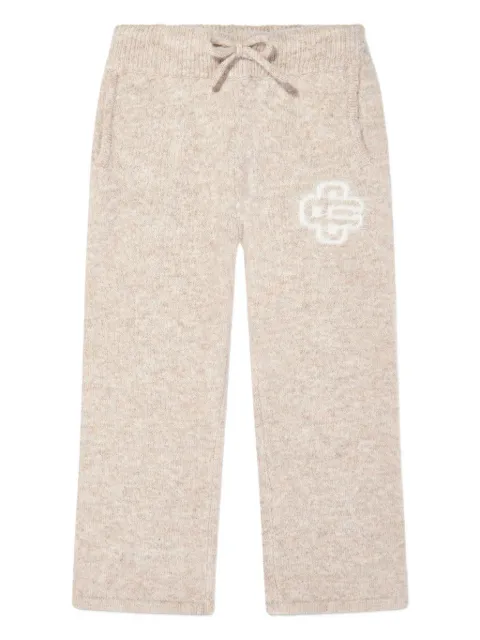 THE COUTURE CLUB KIDS pantalones con emblema en jacquard