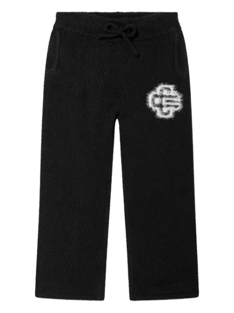 THE COUTURE CLUB KIDS jacquard-emblem trousers