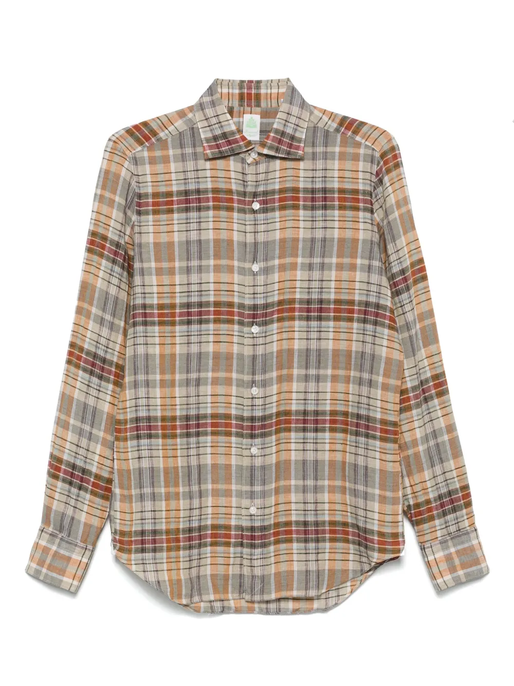 Finamore 1925 Napoli check-pattern shirt | Neutrals | Image 1