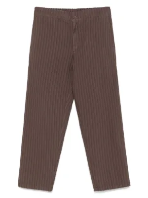 Homme Plissé Issey Miyake Overflow Trousers | Brown | FARFETCH