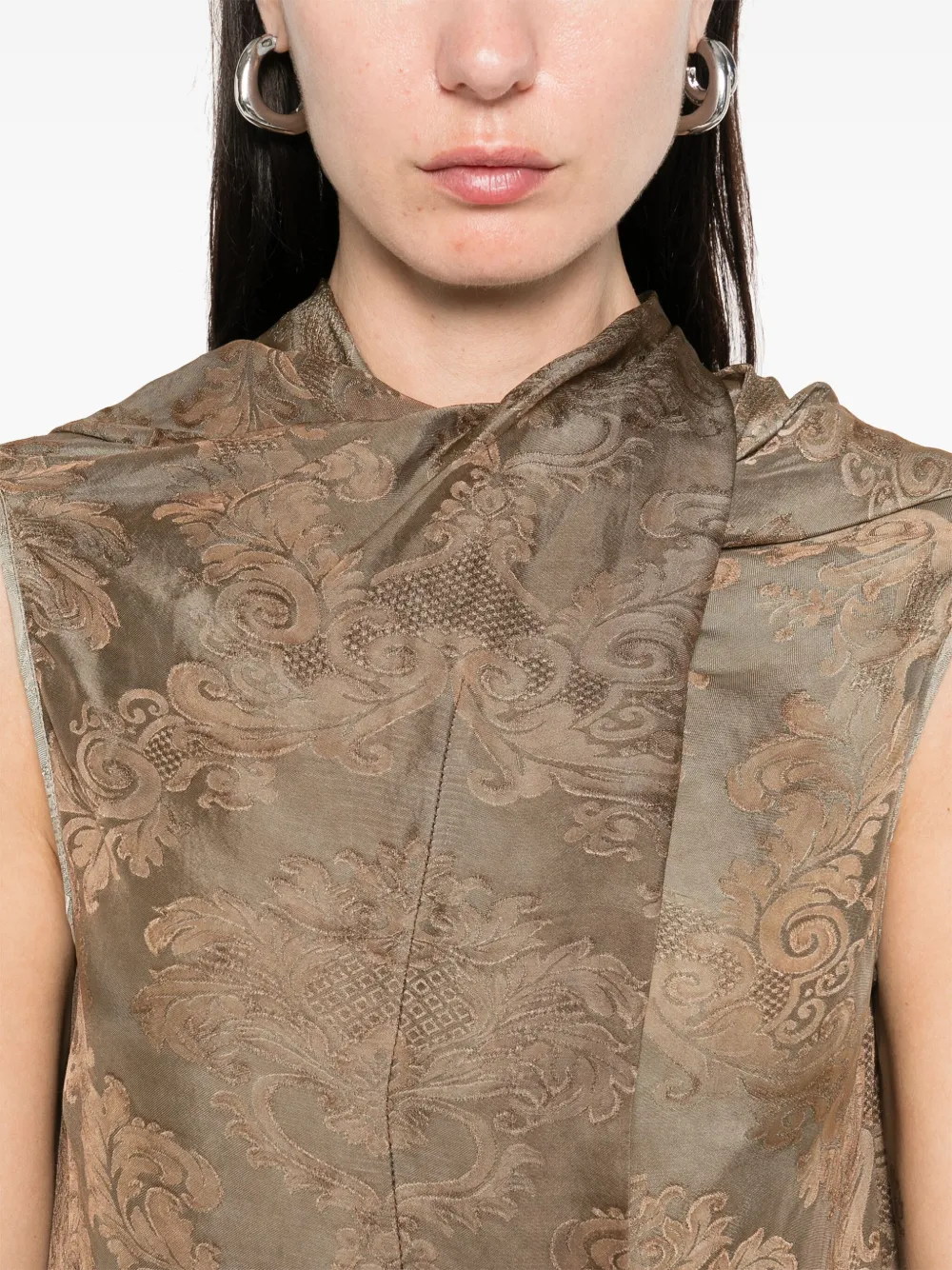 Shop Uma Wang Tum Top In Brown