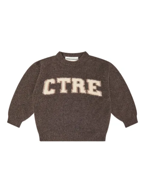 THE COUTURE CLUB KIDS logo-intarsia jumper
