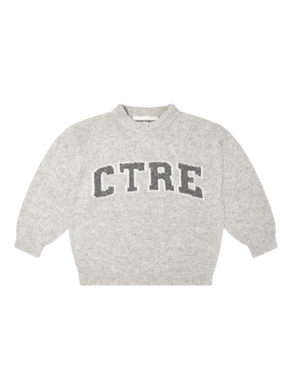 THE COUTURE CLUB KIDS monogram jumper | Grey | Image 1