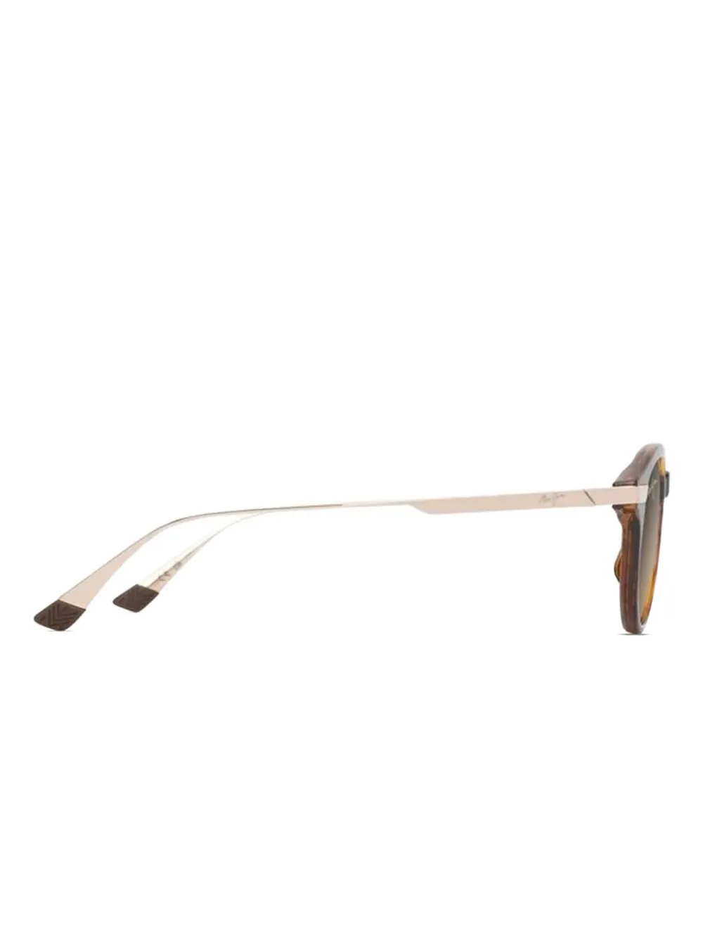 Maui Jim Round-frame Sunglasses In Brown