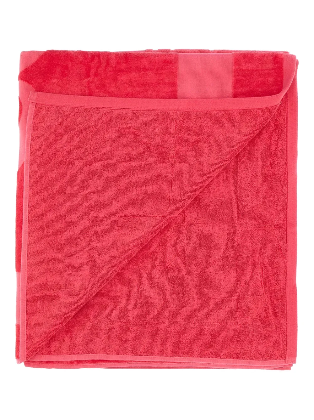 Sundek Strandlaken met logo-jacquard Rood