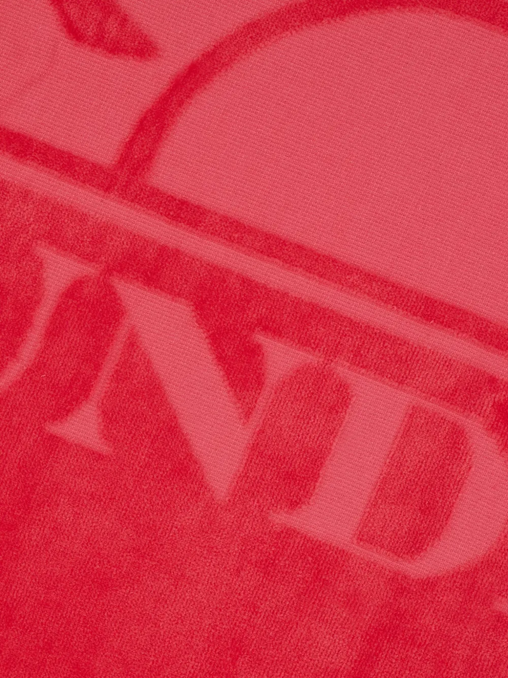 Sundek Strandlaken met logo-jacquard Rood