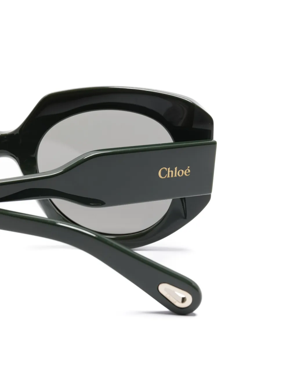 Chloé Eyewear Bril met oversized montuur Groen