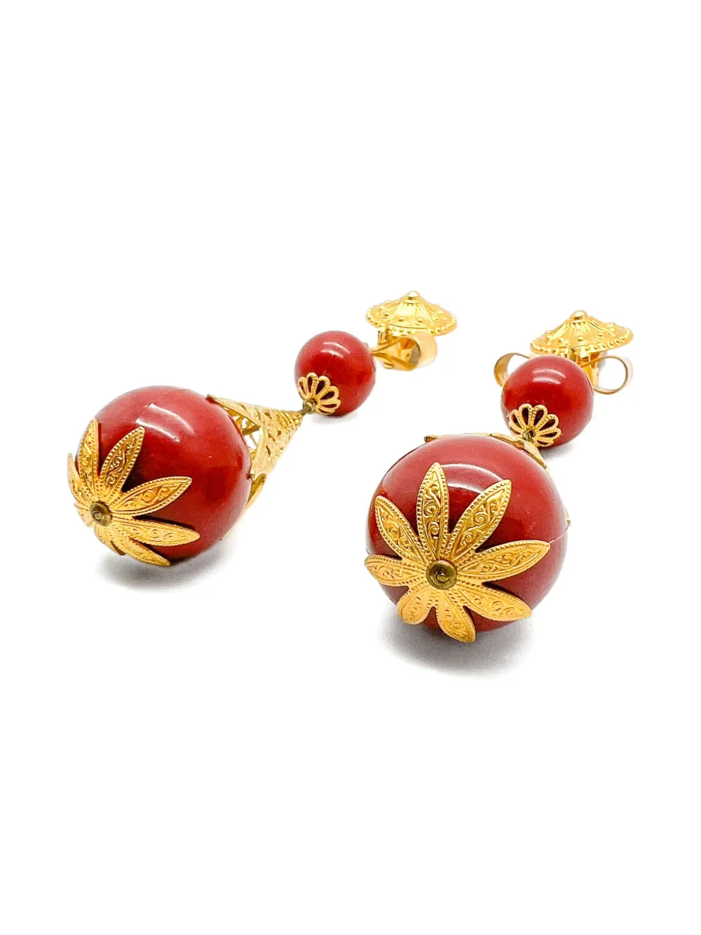 Jennifer Gibson Jewellery 1970s Filigree Bomb earrings | Image 2