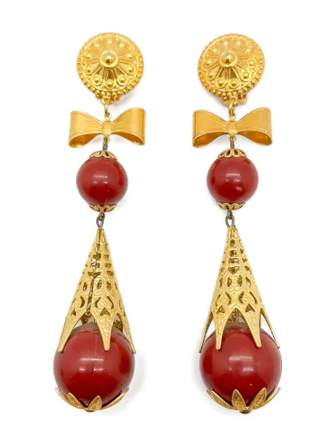 Jennifer Gibson Jewellery 1970s Filigree Bomb earrings